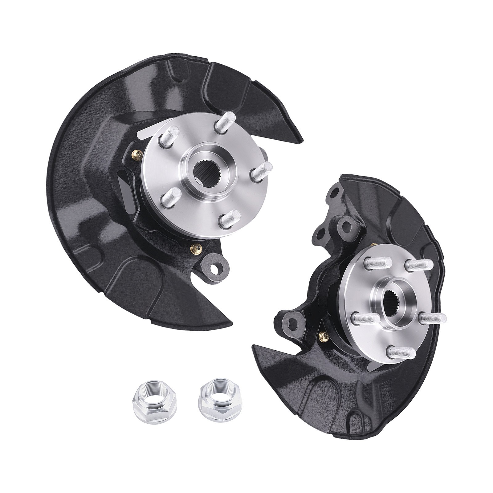 Front Left + Right Wheel Bearing Hub Steering Knuckle Assy For Toyota Corolla