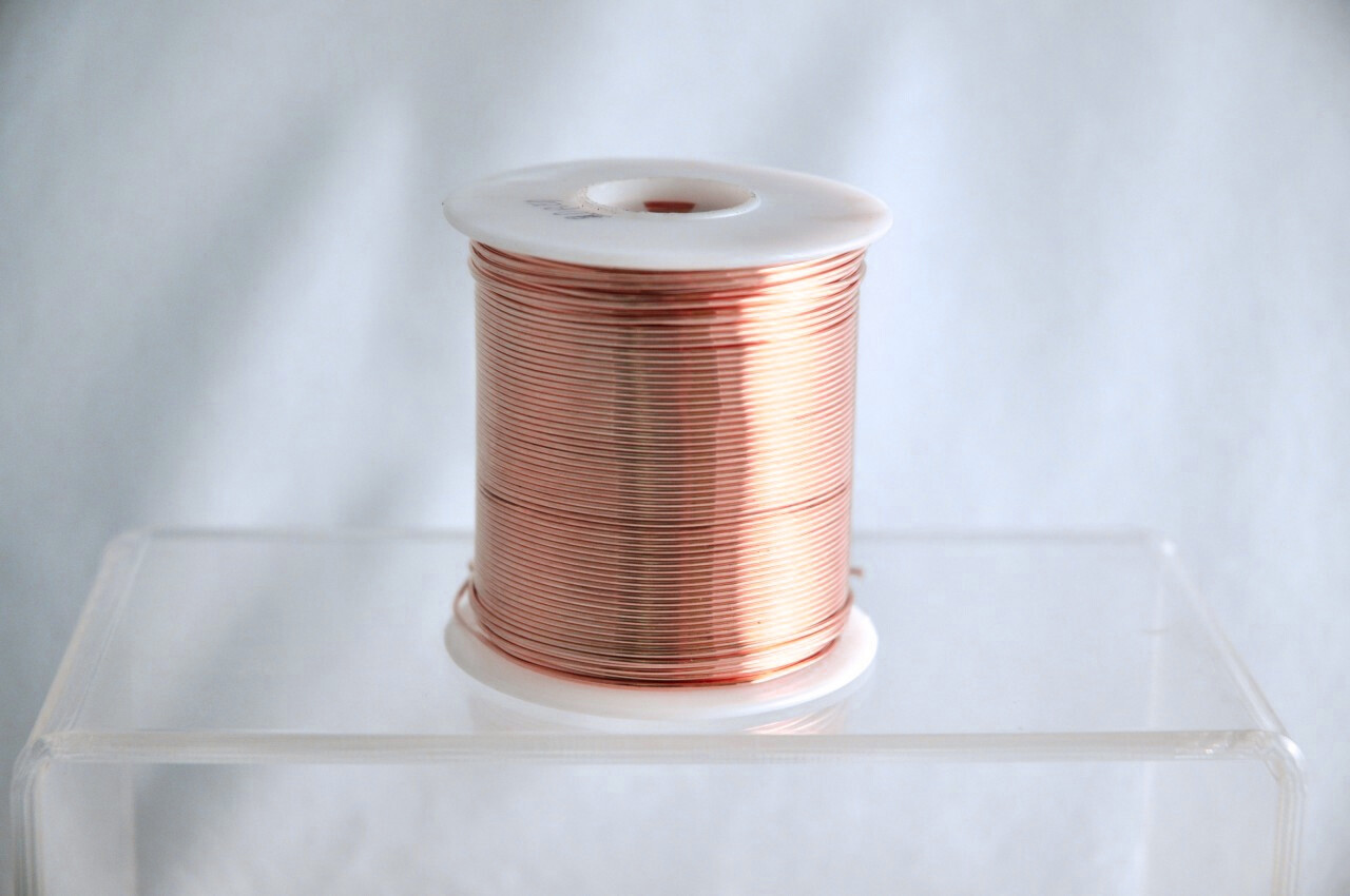 Bare Copper Wire 26 Gauge 1 lb Spool (1260 Feet) Diameter 0.0159