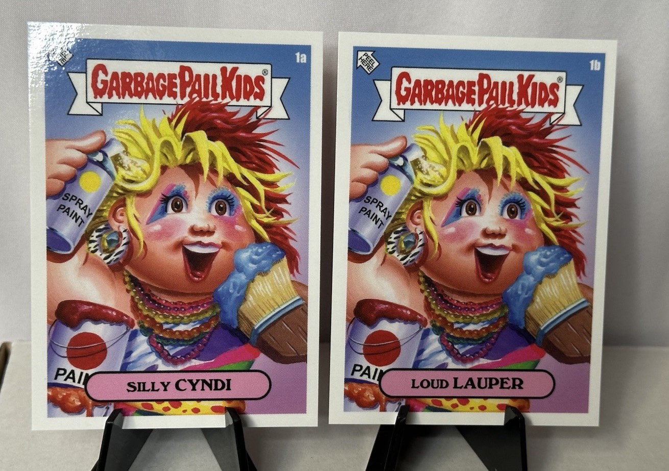 2025 Garbage Pail Kids Rock N Roll Hall of Lame #1a /1b SILLY CYNDI/LOUD LAUPER