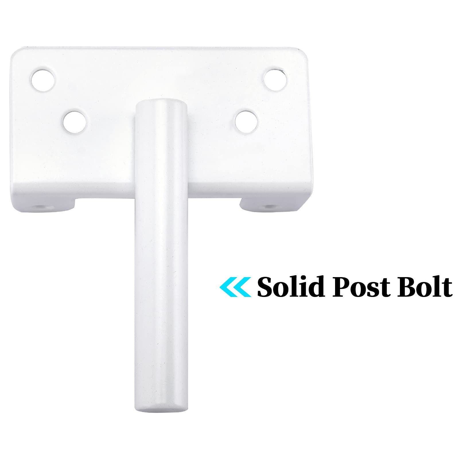 BORDERSMOVER White Automatic Gate Latch