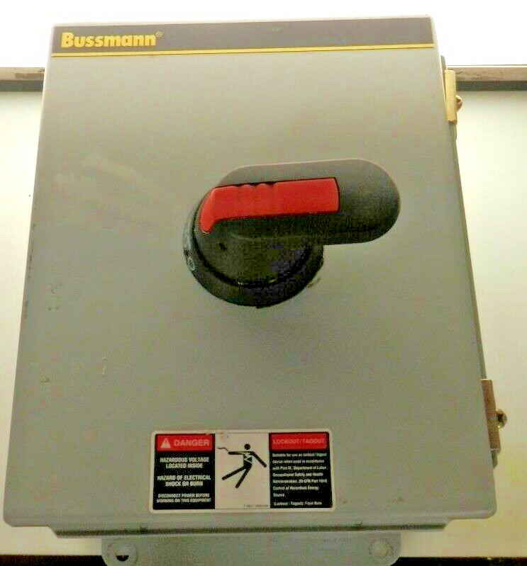 BUSSMANN EFJ302-3PB611 DISCONNECT SWITCH 600V 3 POLE 30A