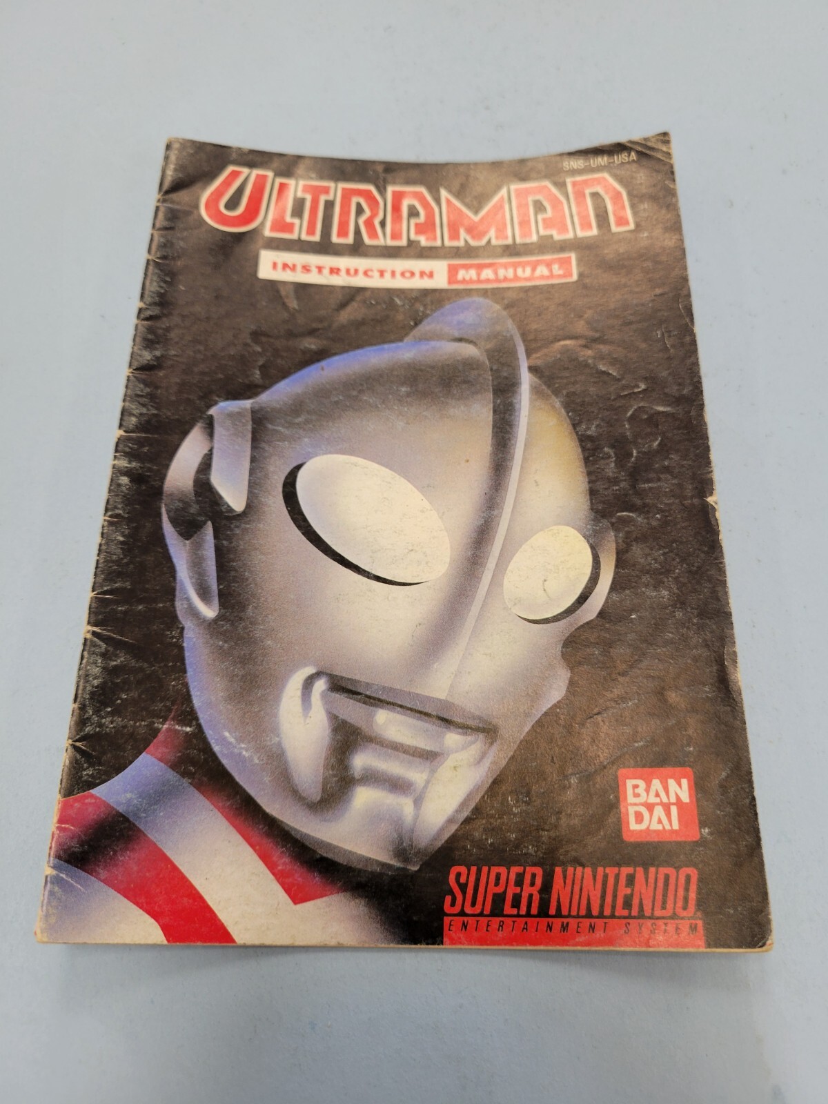 UltraMan  Super Nintendo Instruction  Manual only Ultra man