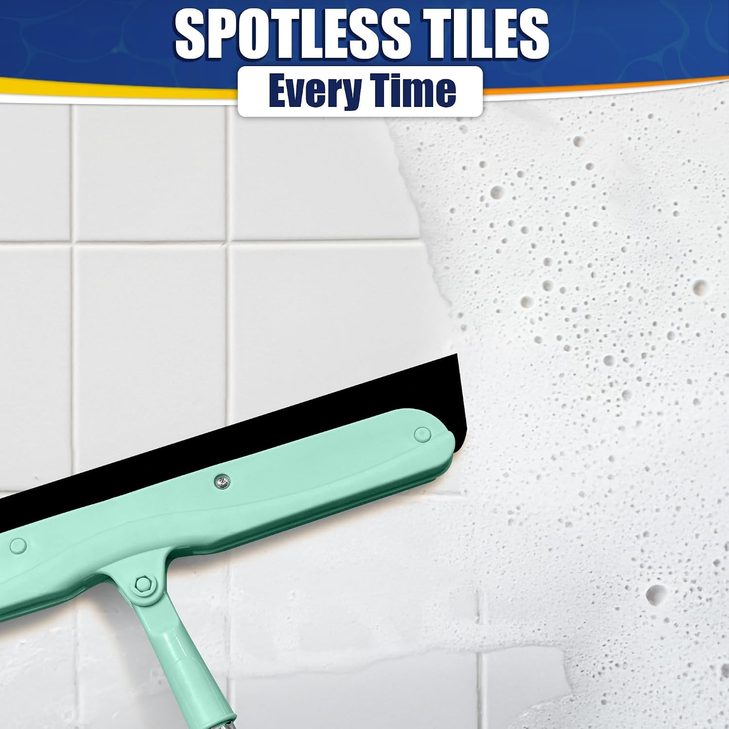 Floor Squeegee - 34.5" Telescoping Squeegee for Window Cleaning with Durable