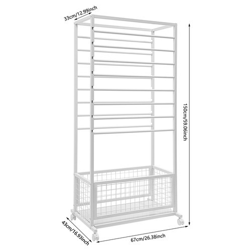16-Layer Storage Rack - Floor Standing Organizer for Ribbons and More