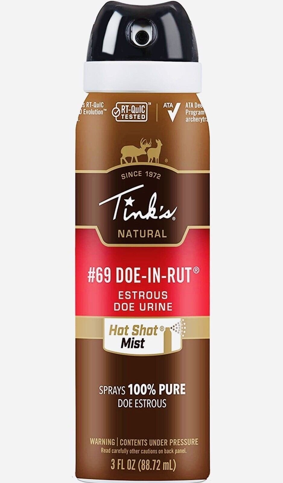 Tinks Deer Lure #69 Doe-in-rut Hot Shot Mist 3oz. Aerosol - W5310