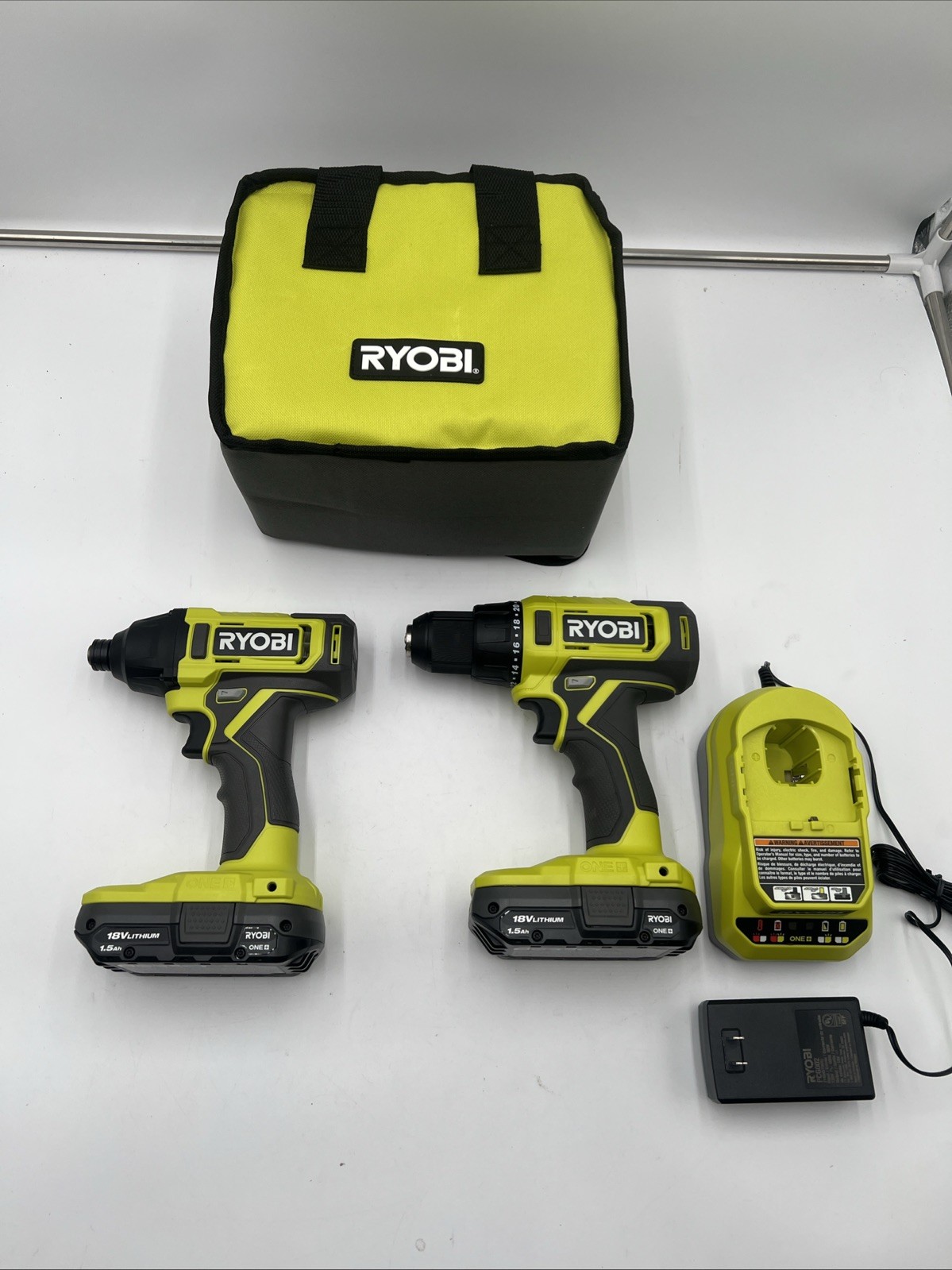 Ryobi ONE+ 18V Drill/Driver 2-Tool Combo Kit - PCL1200K2