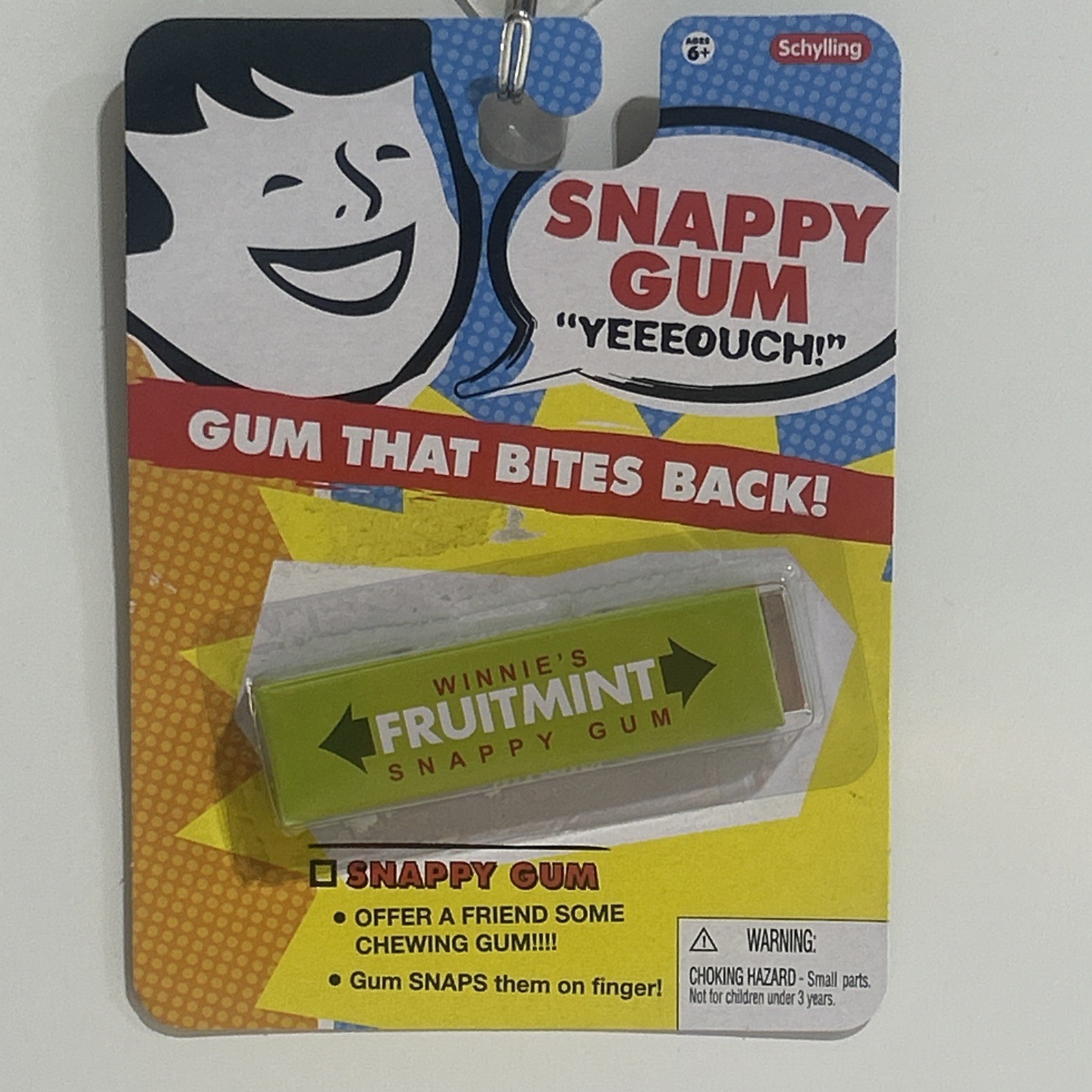 Winnie's FRUITMINT Snappy Gum classic novelty Trick Gag SNAP GUM Snaps Finger
