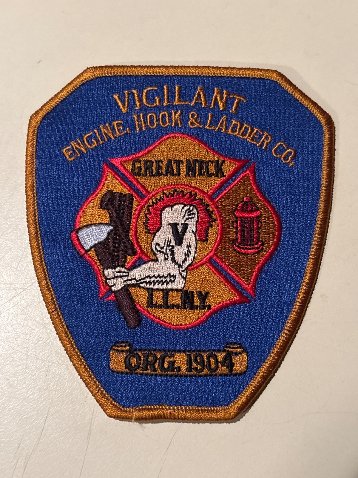great neck ny engine hook and ladder co 5" patch new
