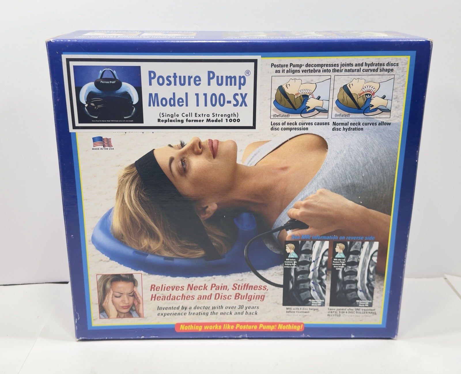 Posture Pump Neck Disc Hydrator Cervical Spine Therapy Pain Relief Model 1100-SX