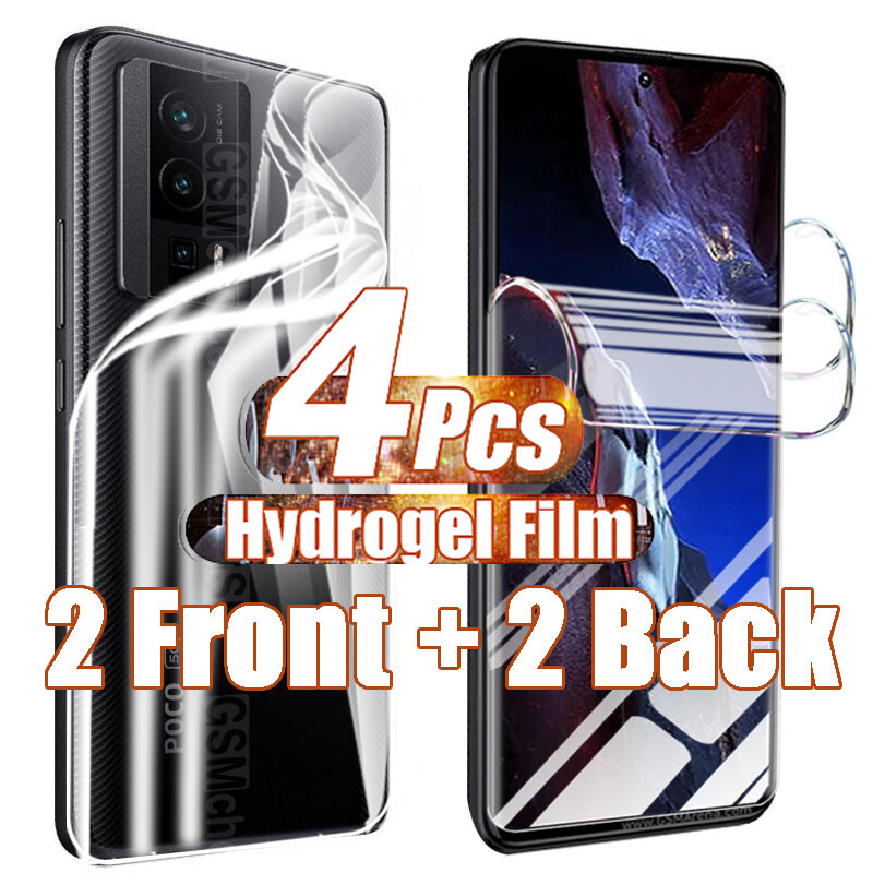Hydrogel Film for Xiaomi Poco F5 Pro X5 X4 X3 M5s M5 M4 M3 Pro Screen Protectors