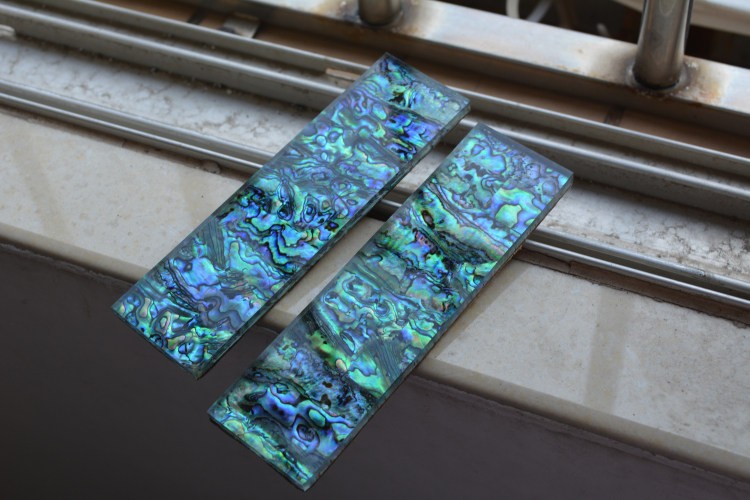 Abalone Shell Knife Handle Acrylic Scale Slabs DIY Making Knives Plate