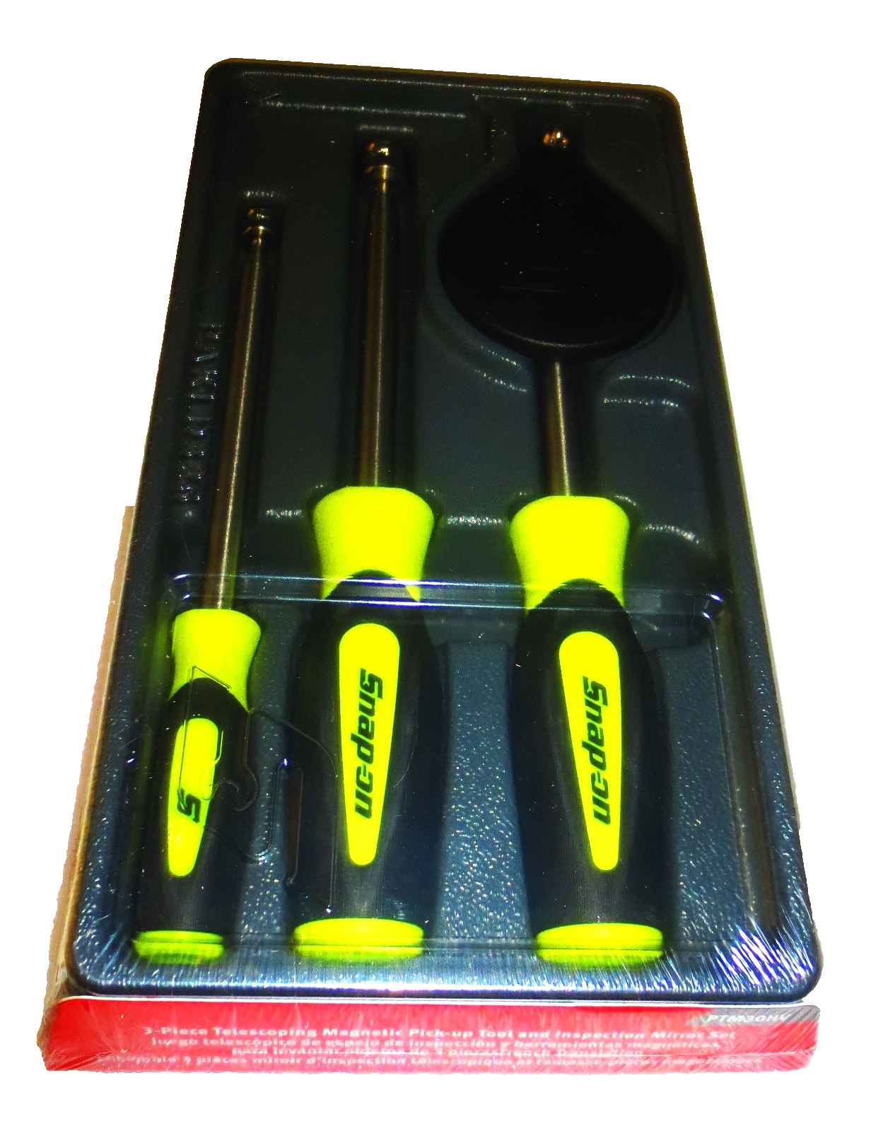 *NEW* Snap-on Tools PTM30HV 3 pcs *HI-VIZ* Magnetic Pick-up Tool & Mirror Set