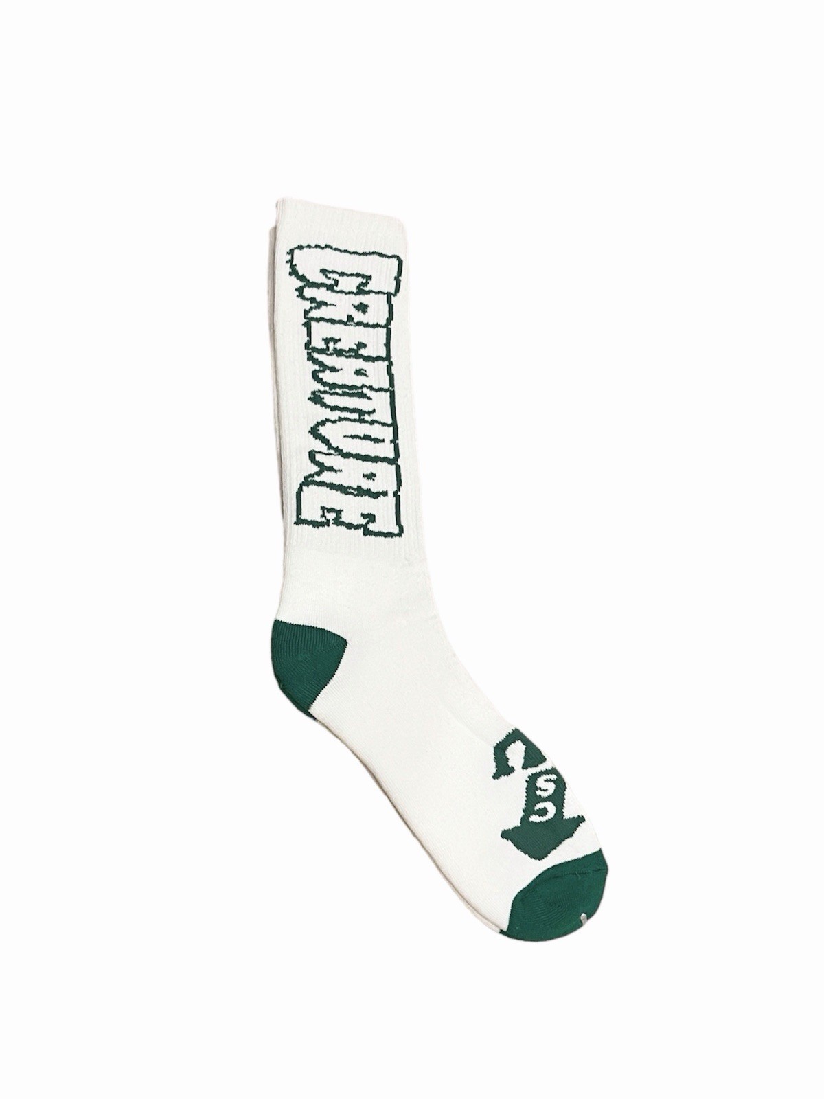 Creature Skateboards Crew Socks White/Green