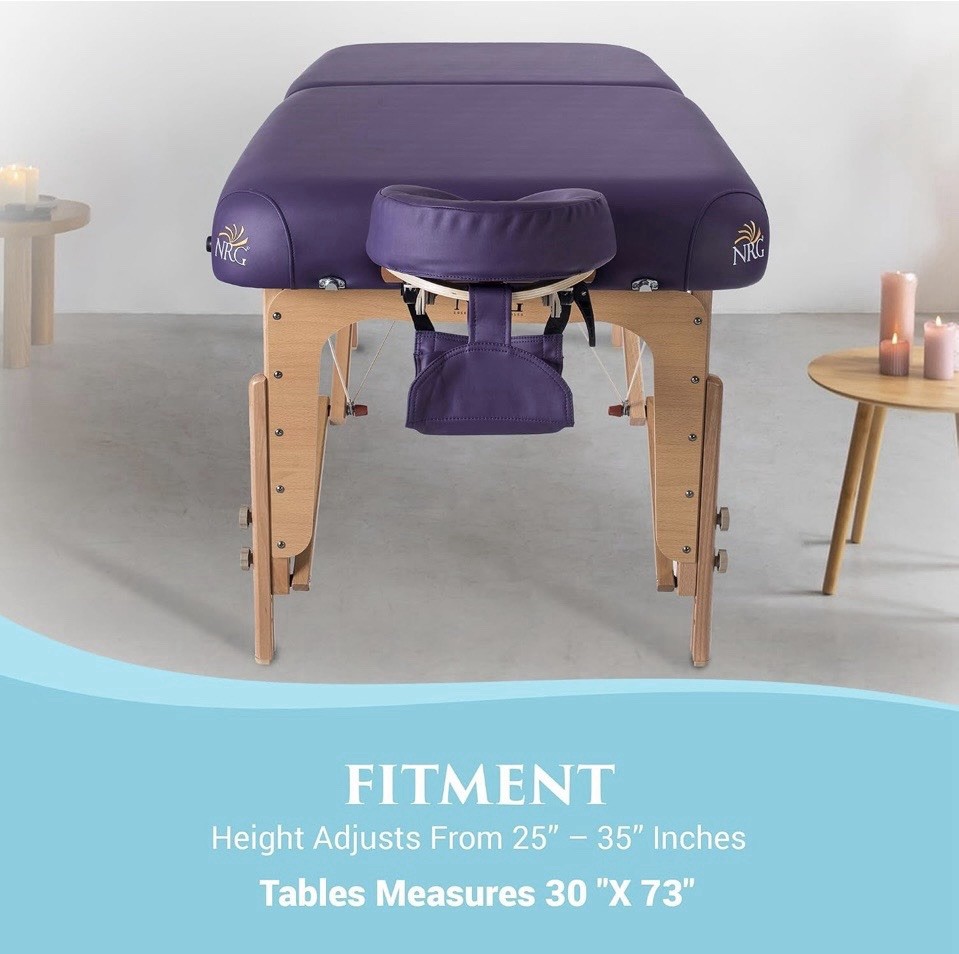 Table Massage Bed Spa Bed 73 Inch Heigh Adjustable 2 Folding Portable Massage Ta