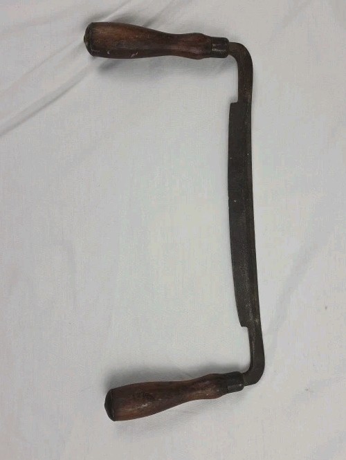 Vintage Draw Knife Blade Wood Handle Woodworking Carving Tool NL