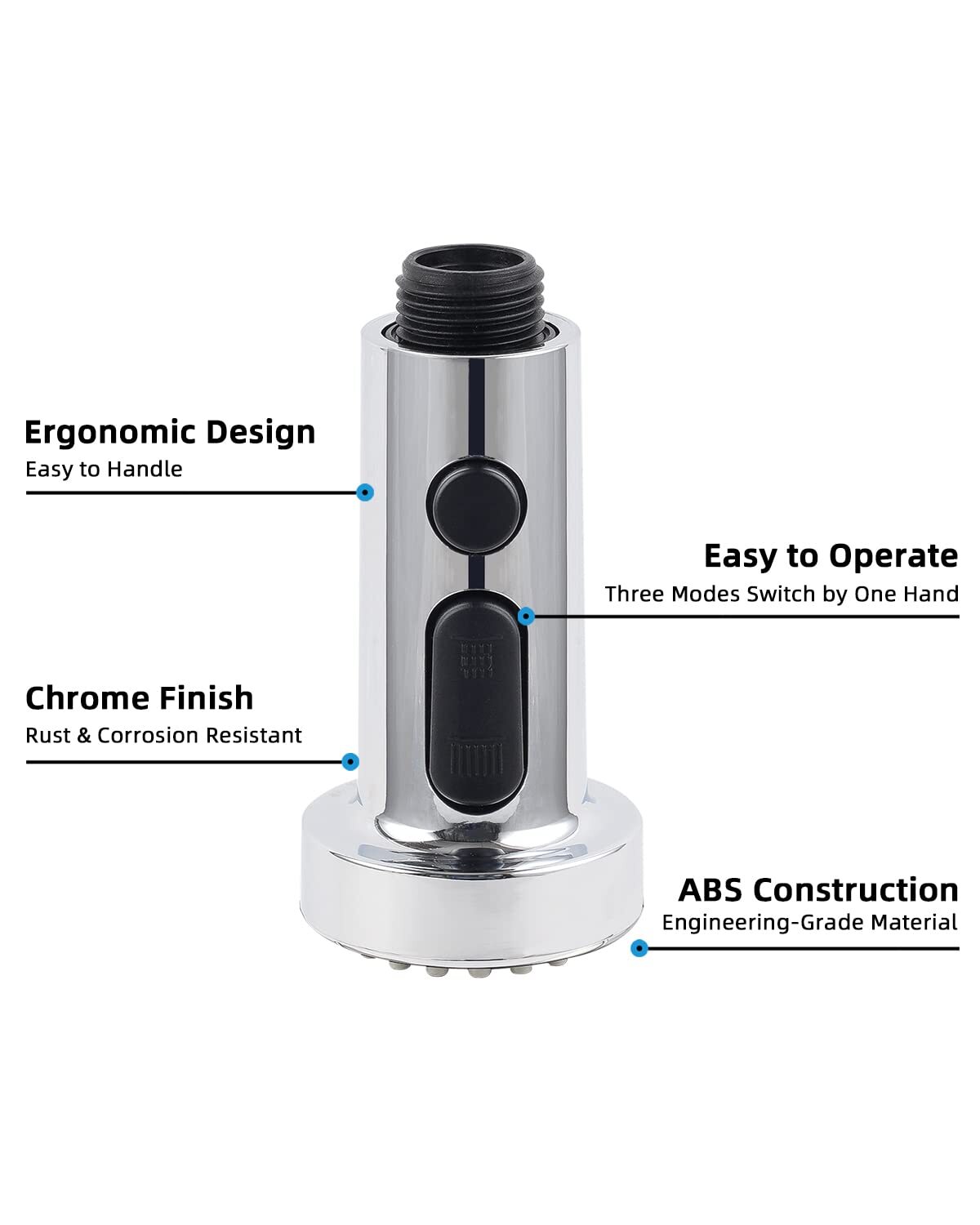 Pull Down Kitchen Faucet Head Replacement, Sink Faucet Sprayer Head Nozzle
