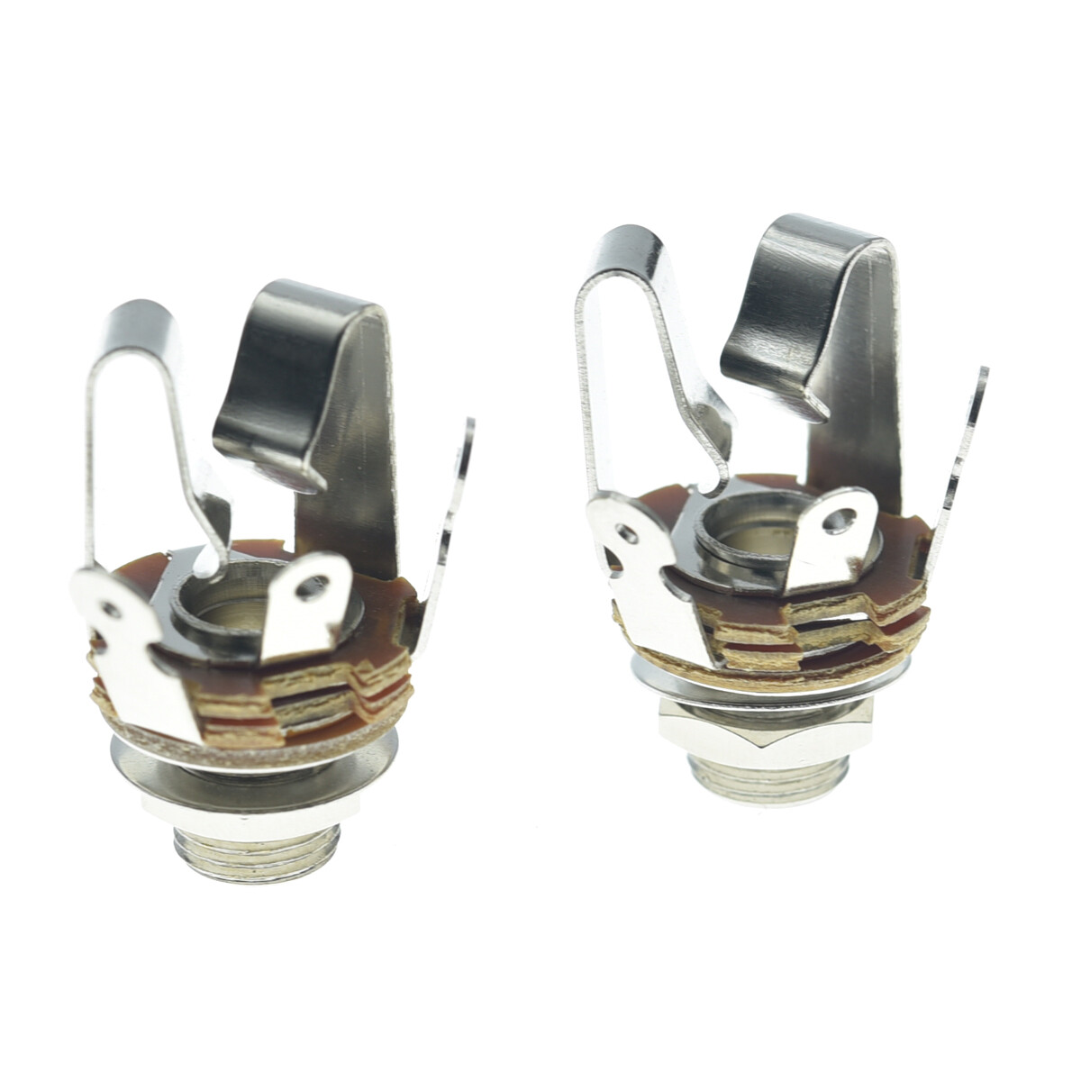 Brass Metric/USA 3/8"-32 Female 1/4" Stereo Jacks 6.35mm TRS Stereo Jack Sockets
