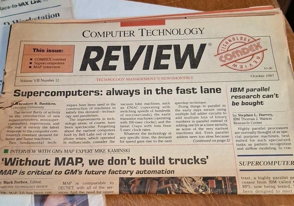 VINTAGE 1987 COMPUTER TECHNOLOGY REVIEW TECHNOLOGY MANAGEMENT NEWSMONTHLY