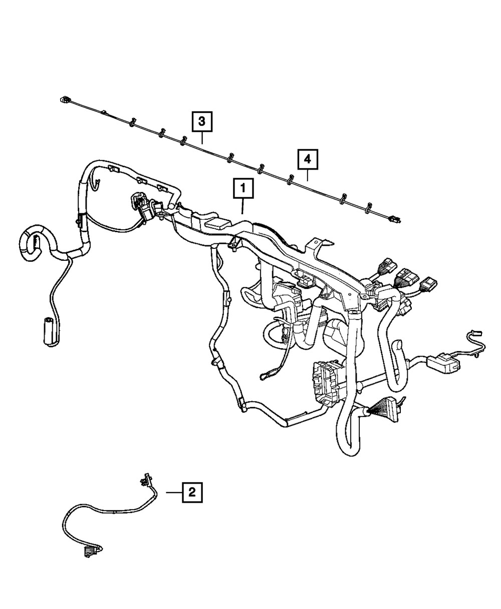 Genuine Mopar Instrument Panel Wiring 68241770AC