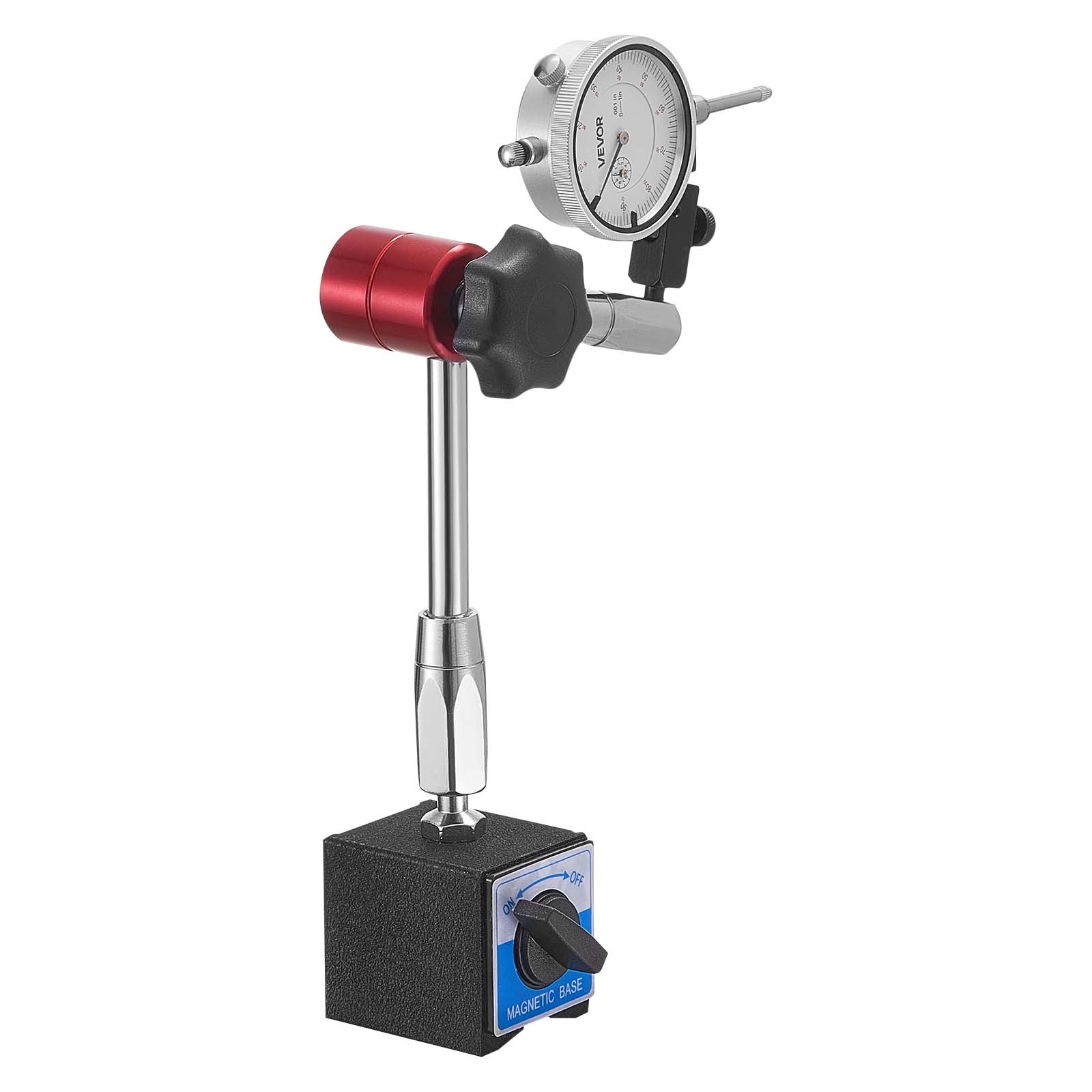 VEVOR Dial Test Indicator Magnetic Flexible Base 0.001in Accuracy 0-1 Range
