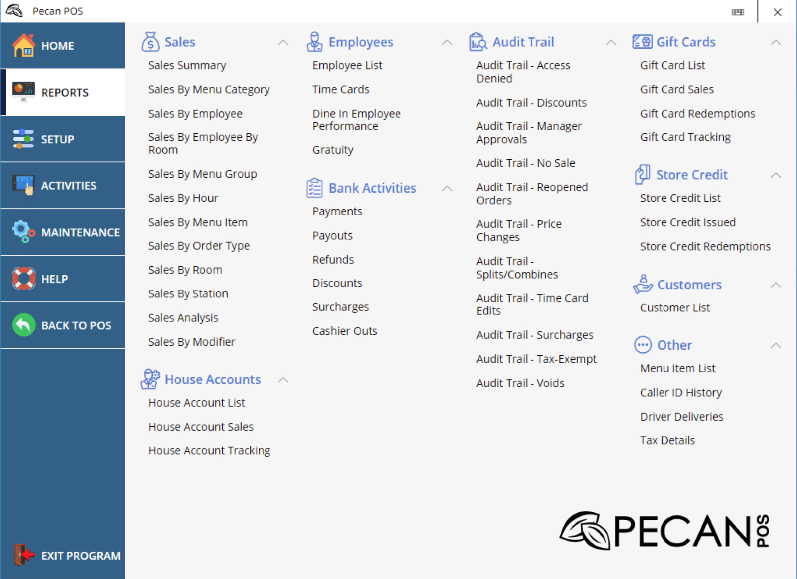 Pecan POS Complete Bundle for Restaurant with Mobile Device Perpetual License