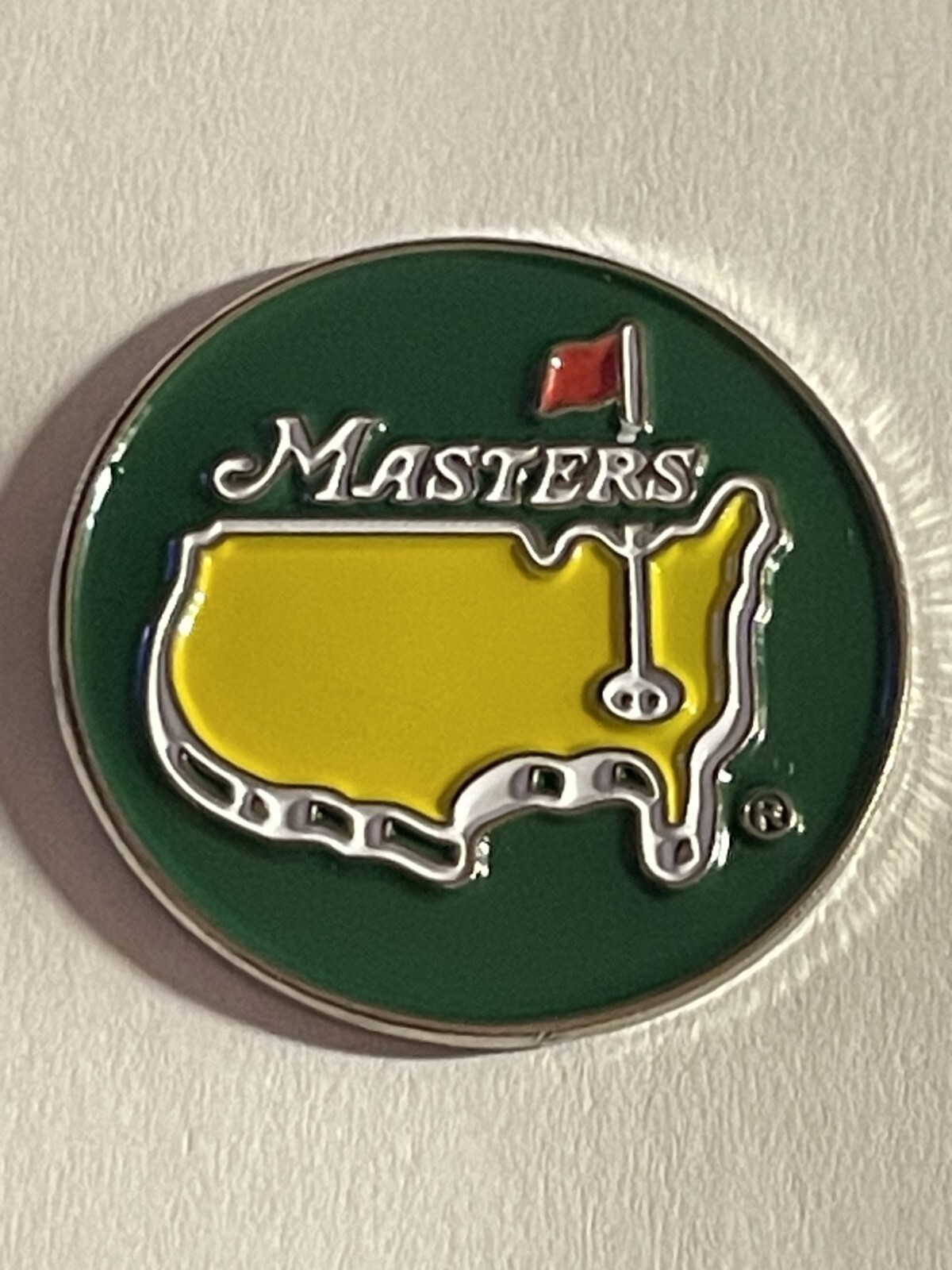 (1) Undated Masters Tournament 1" Coin Golf Marker - Augusta National Golf Club