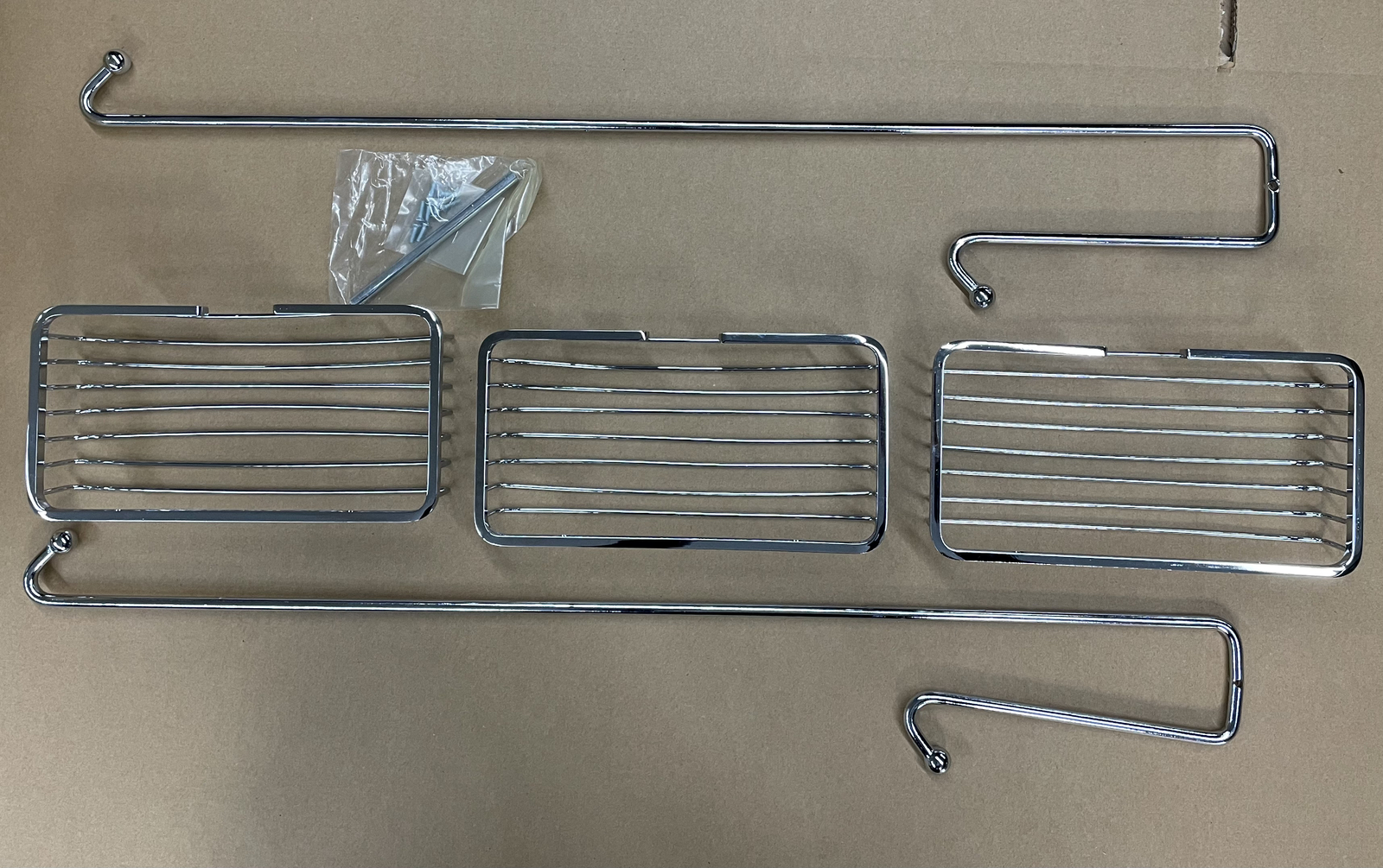 Gatco 1461 Shower Door Caddy 28.5 inch chrome