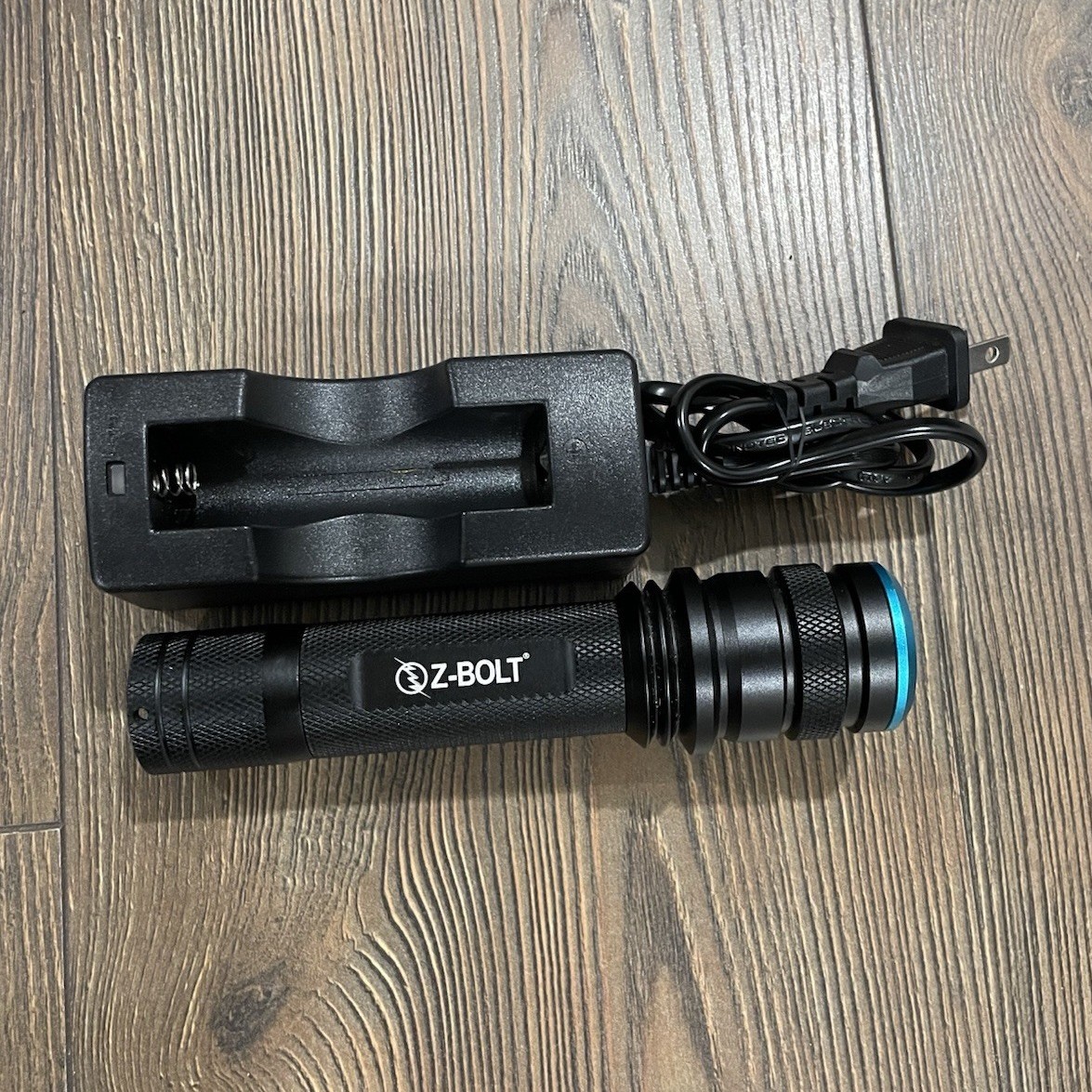 Z-Bolt Blue LED Flashlight 455nm Aluminum Forensic light 3W BLUE 455nm