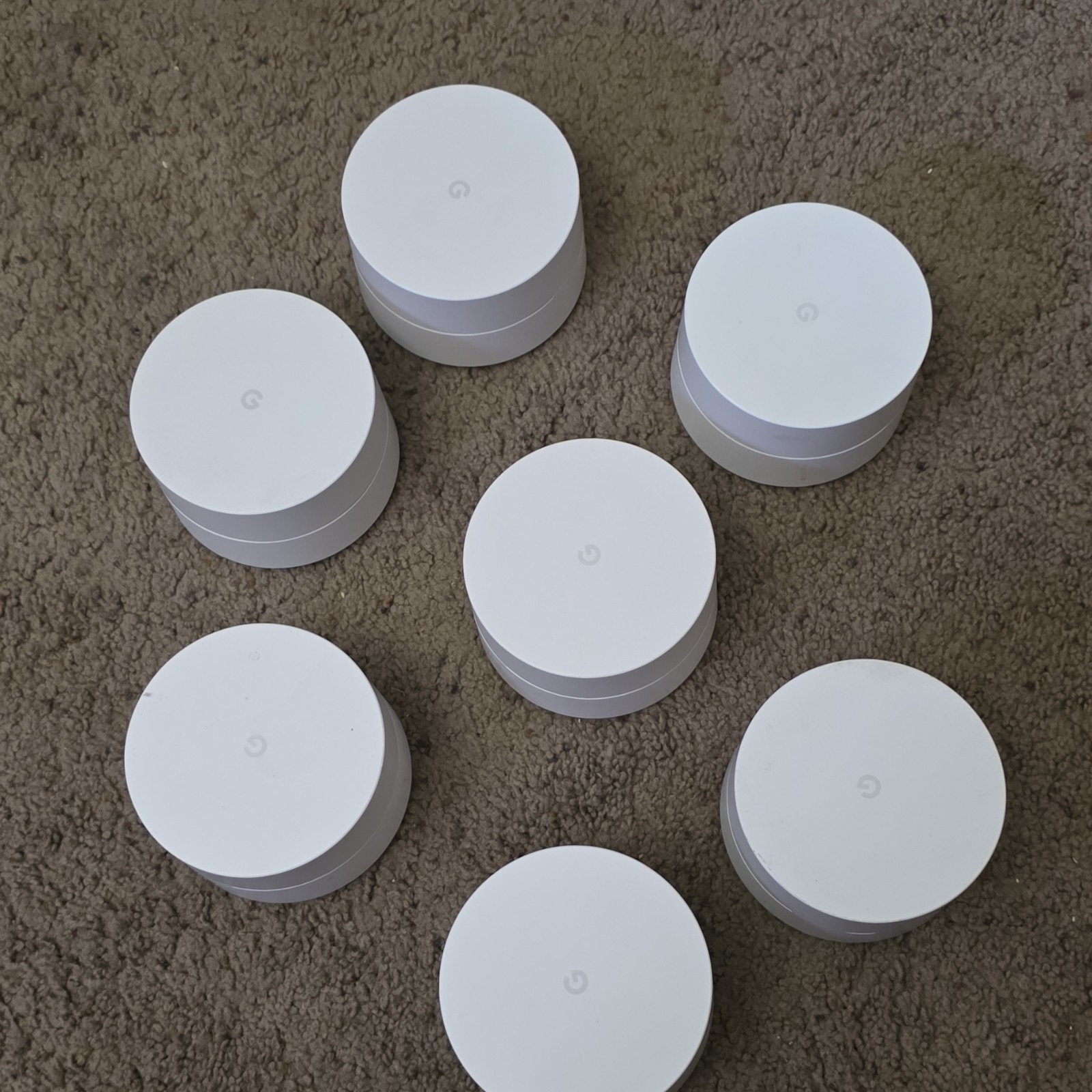 Google Wifi Mesh Dual-Band Wireless Access Points Set of 7, White