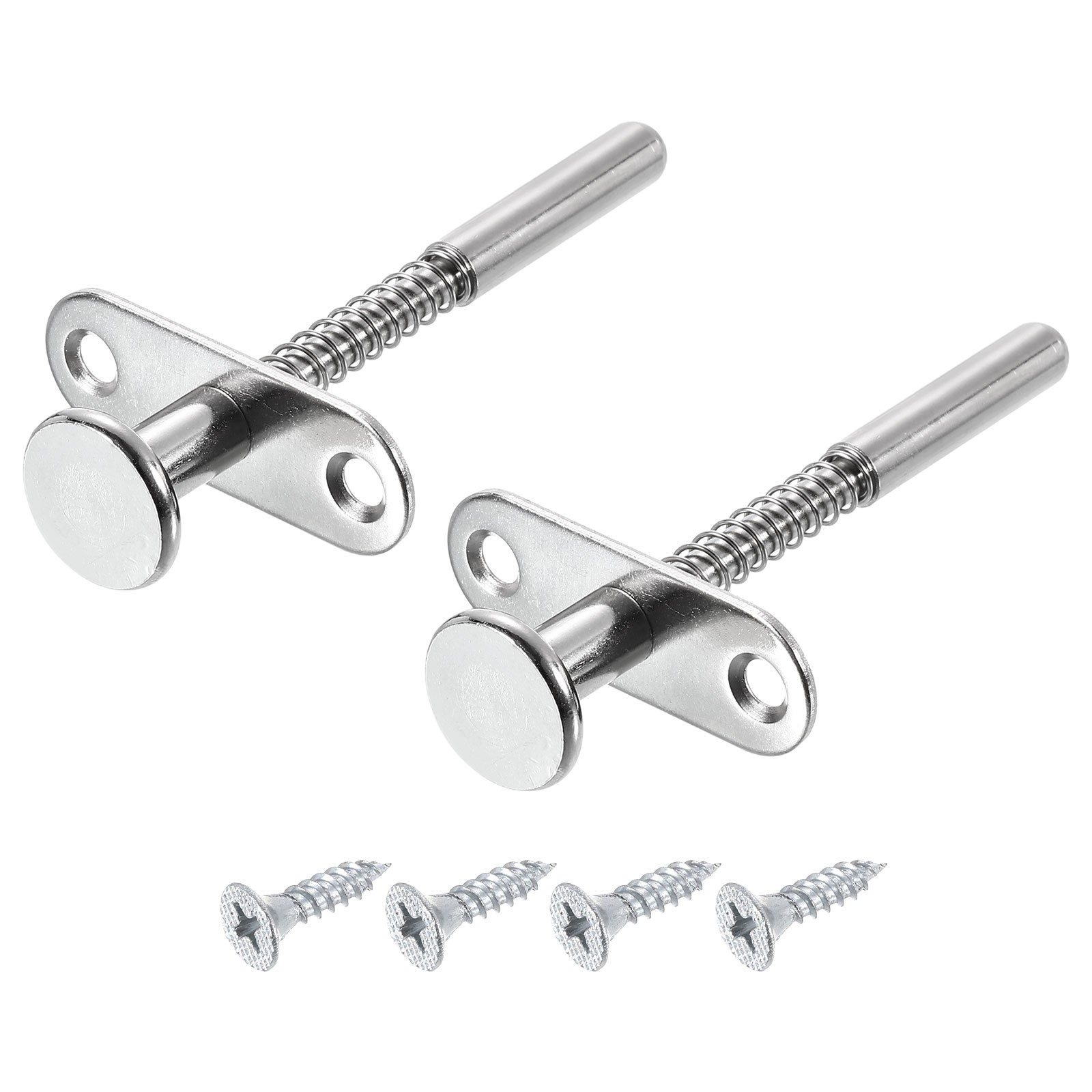 Plunger Latches 7x85mm/0.28x3.35" Steel Spring-Loaded Bolt Plunger Latch, 2Pcs