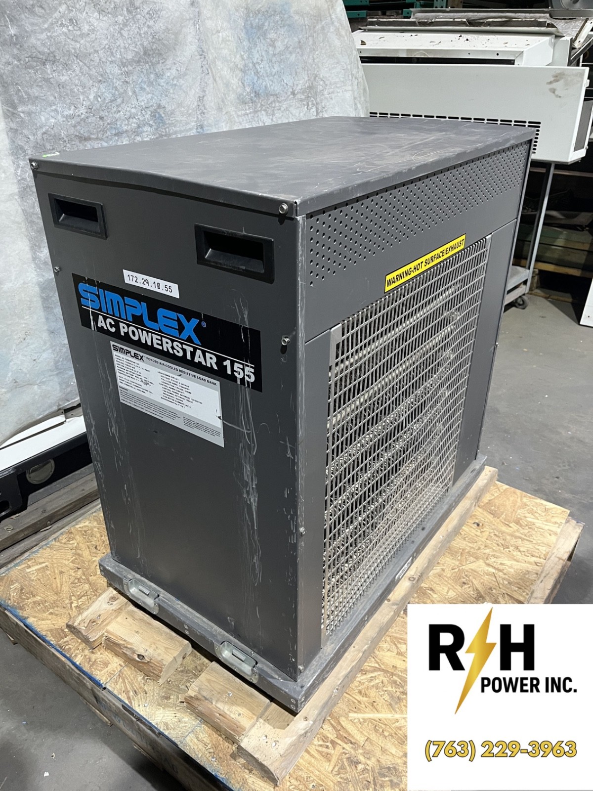 150kW Load Bank | Simplex AC Powerstar 155 Forced Air-Cooled | 480V 3Ph