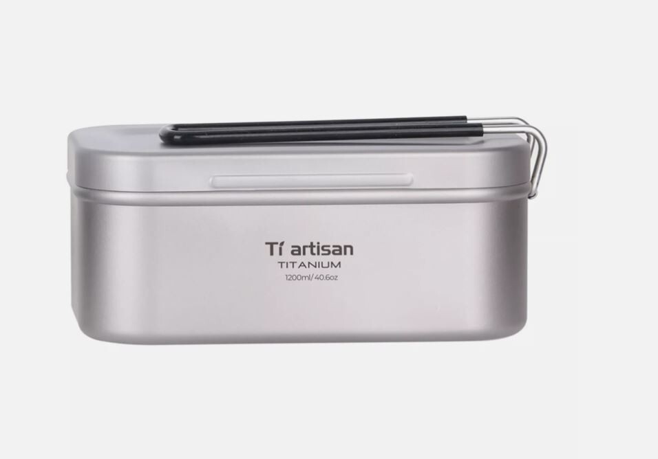 Convenient Steaming Rack Space Saving Tin Lunch Box 800ML Food Container