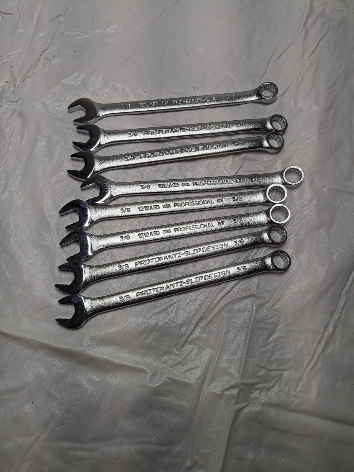 PROTO 3/8" Combination Wrench 7-23/32'' OAL, Steel, Satin Finish