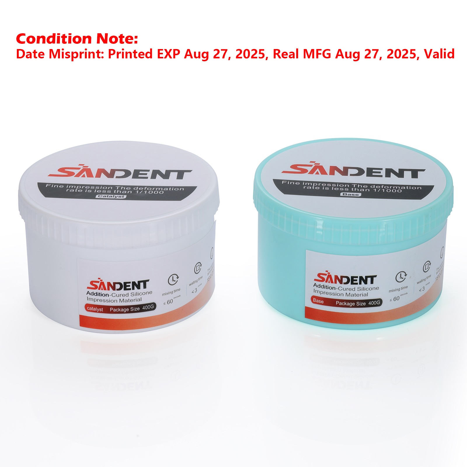 VPS Dental Impression Material Putty Heavy/Regular/Light Body-Fast/Normal Set