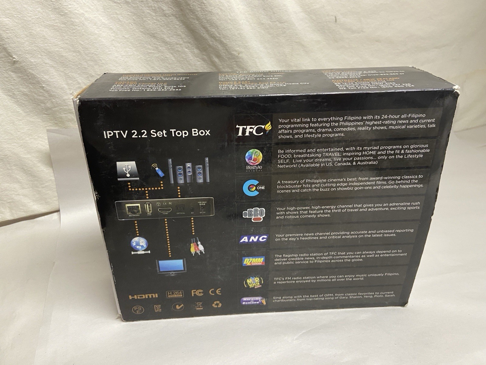 TFC Digital IPTV 2.2 Set Top Box IPTV NEW OPEN BOX! INCLUDES REMOTE!!!
