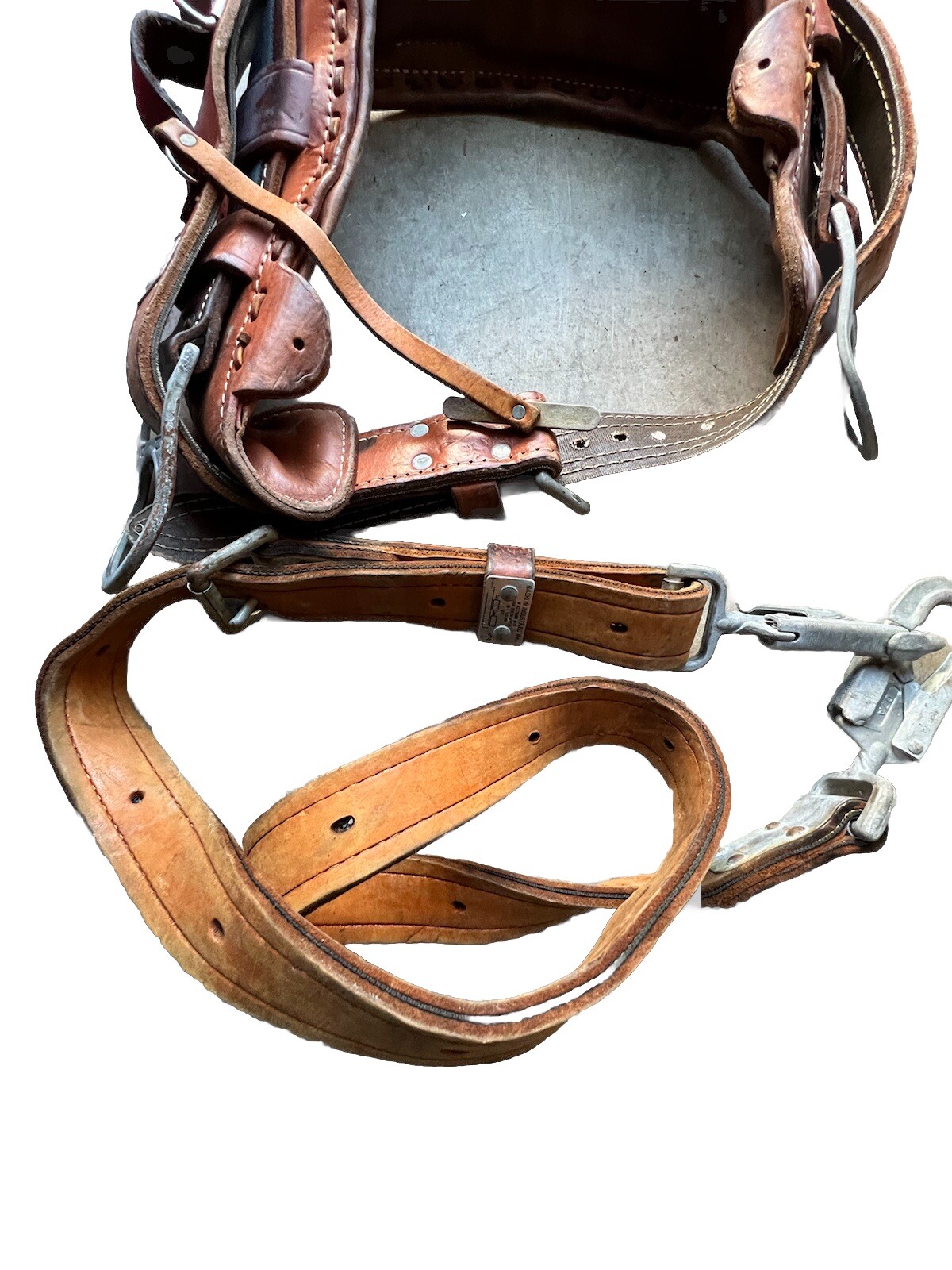 Bashlin Industries Co Lineman Utility Pole Tree Climbing Belt D29 Vintage