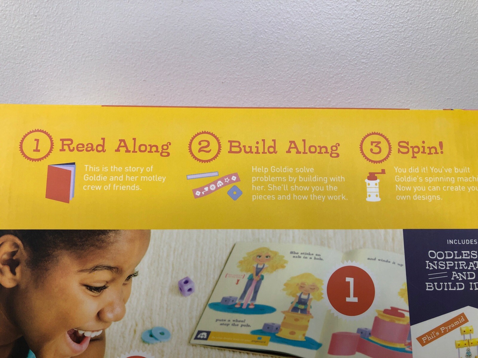 Goldie Blox & The Spinning Machine Read & Build Engineering Toy Complete Set EUC