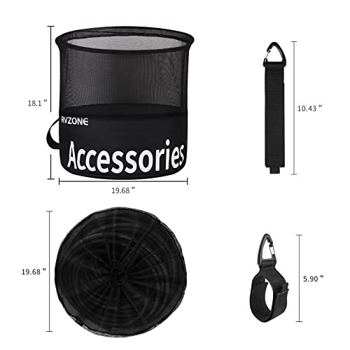 RV Hose Bag, Waterproof RV Hose Bag Organizer, Camper Accessories RV Black