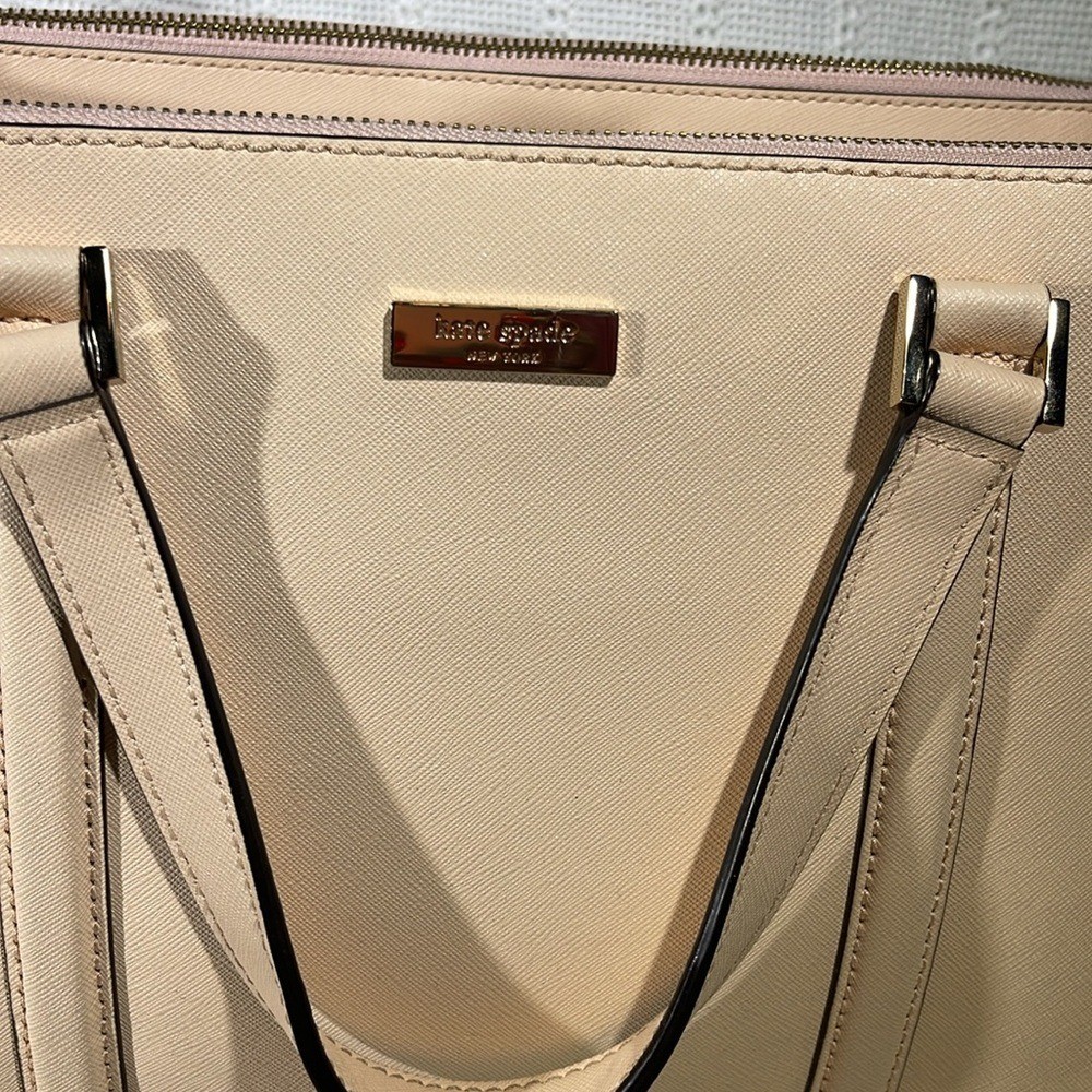 Kate Spade Blush Pink Commuter Handbag; no long strap.