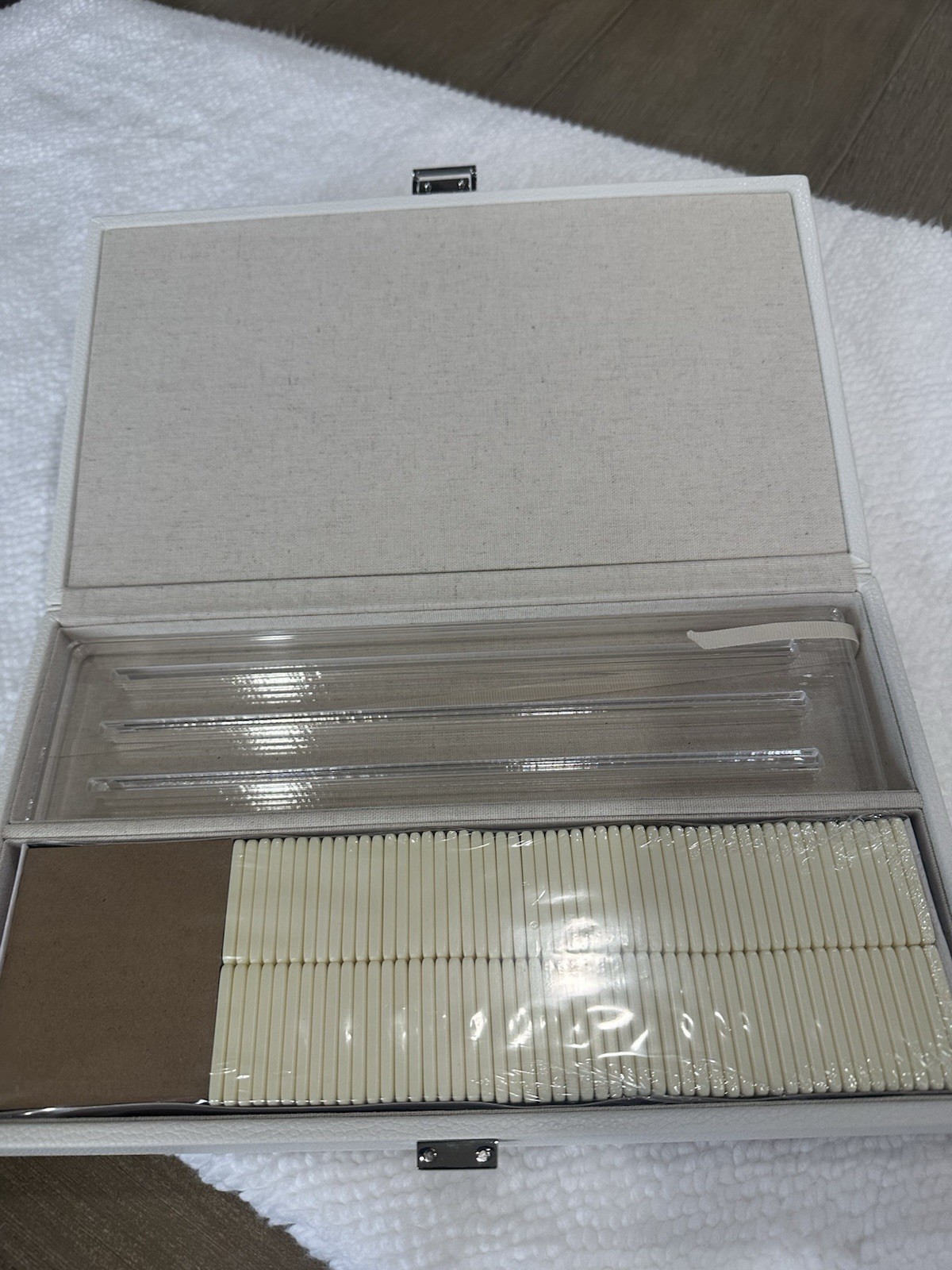 Pottery Barn Mark and Graham Rummy Tile Game Set White   Monogrammed