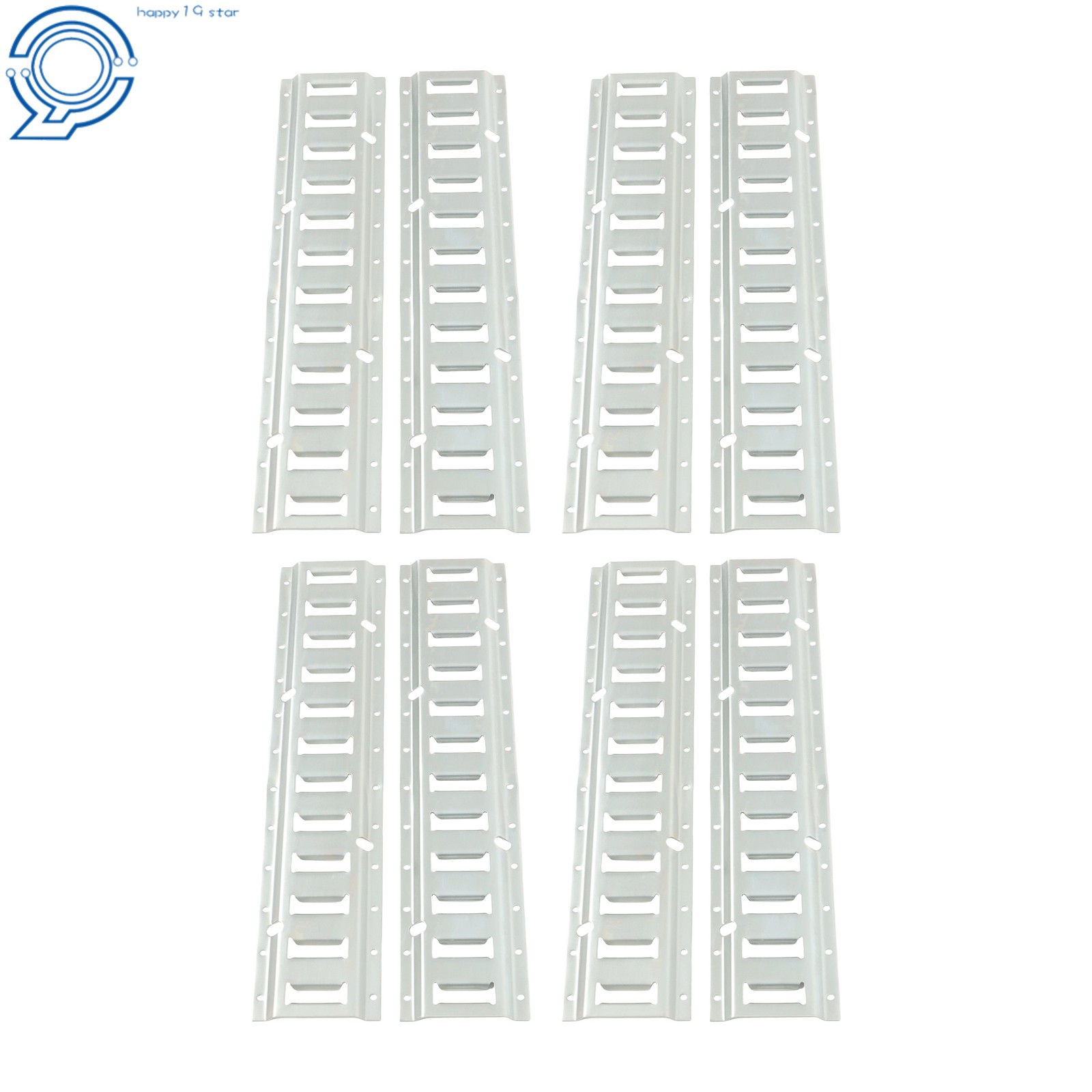 E Track Tie Down Rail Kit 8 Pack 2 FT E Track Rail For Garages Trailers