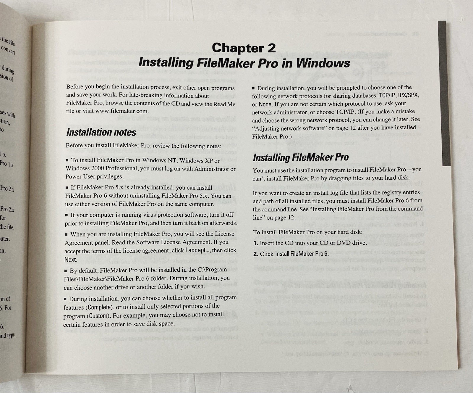 File Maker Pro 6 Getting Started Guide | Vintage User Manual Only | No Software