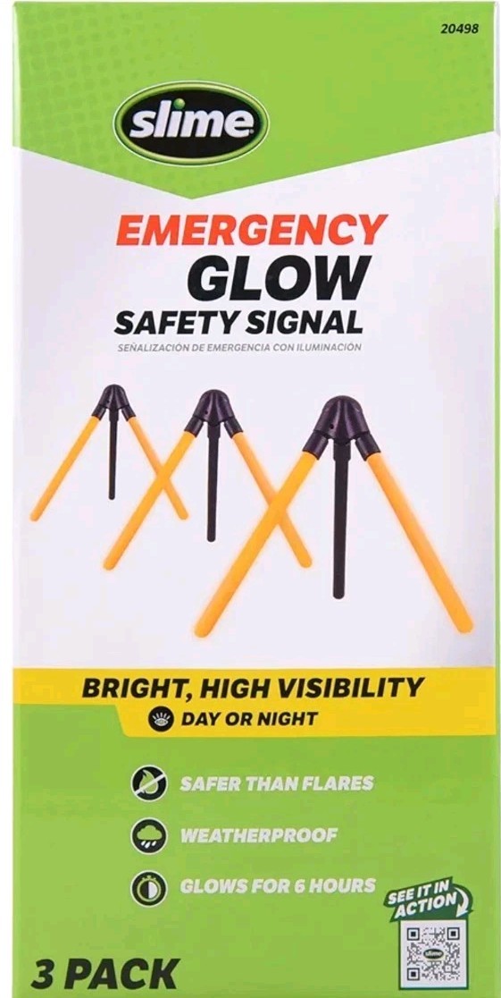 Slime Glow Safety Signal Long Lasting Roadside Emergency Signals, 3 Pack (20498)