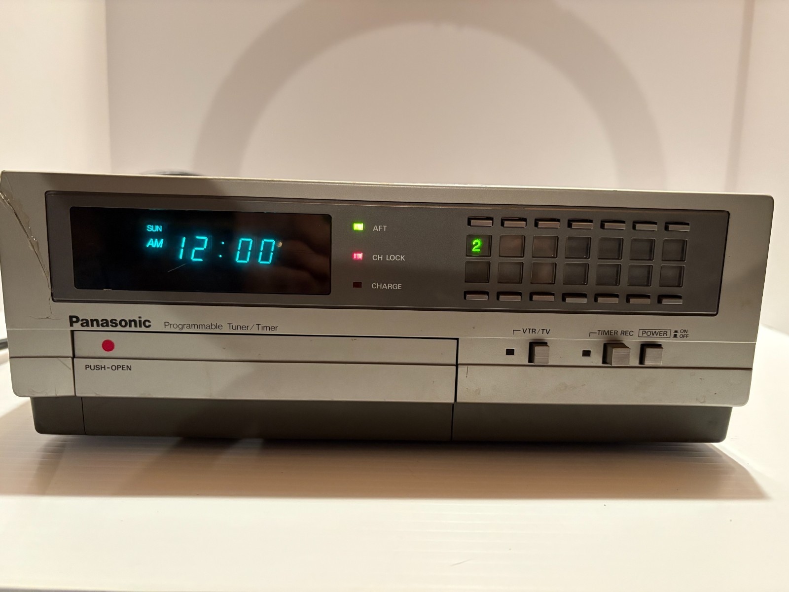 Vintage 80's Panasonic PV-A35P Omnivision VI Programmable Tuner/Timer UNTESTED