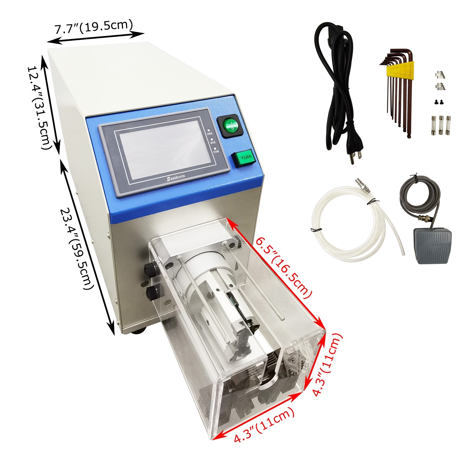 110V Coaxial Cable Multi-Layer Stripping Machine Rotary Wire Stripping Machine