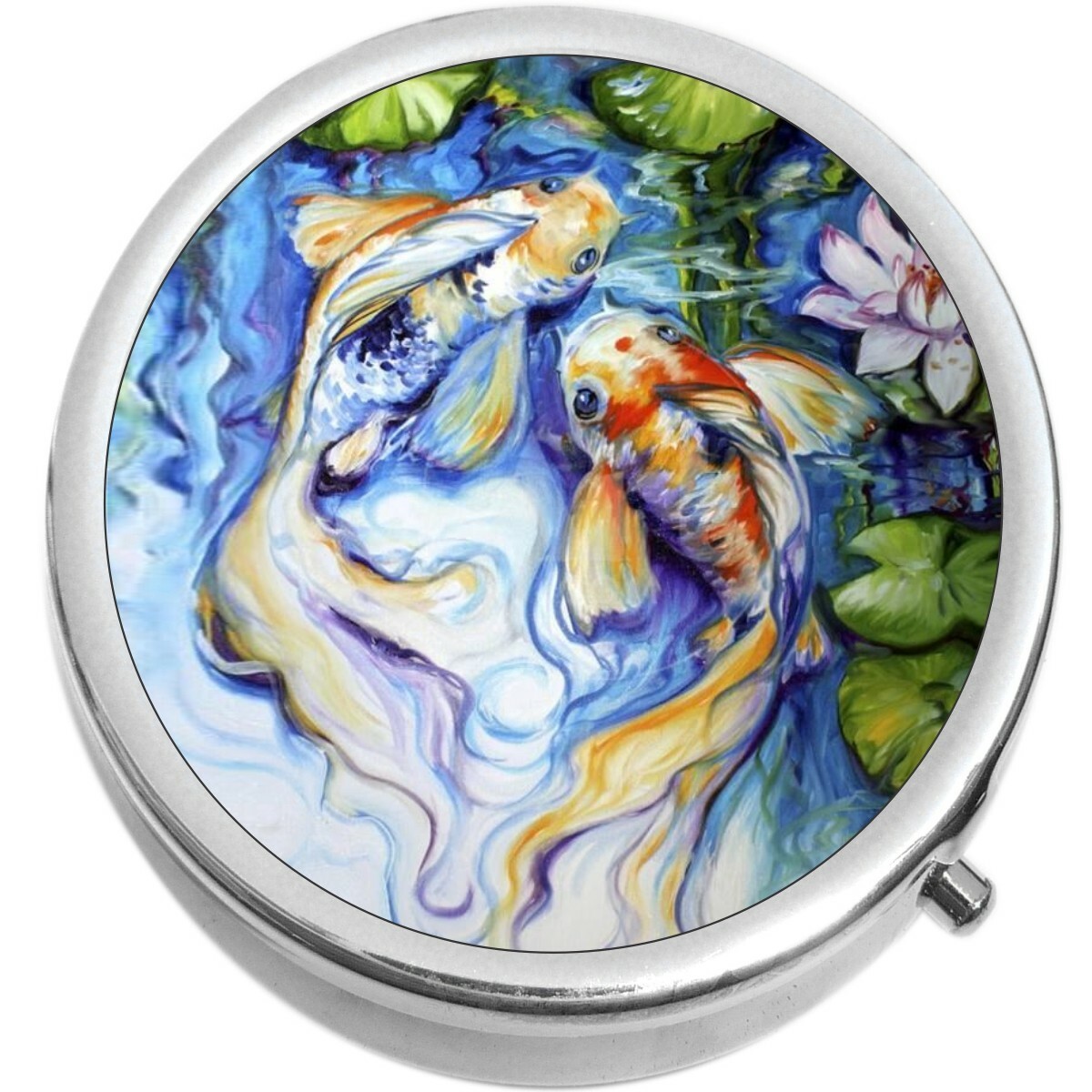 Koi and Lili  Medicine Vitamin Compact Pill Box