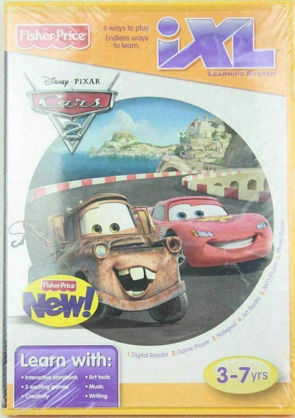 Fisher Price iXL DISNEY PIXAR CARS Game 3-7 Years Factory Sealed