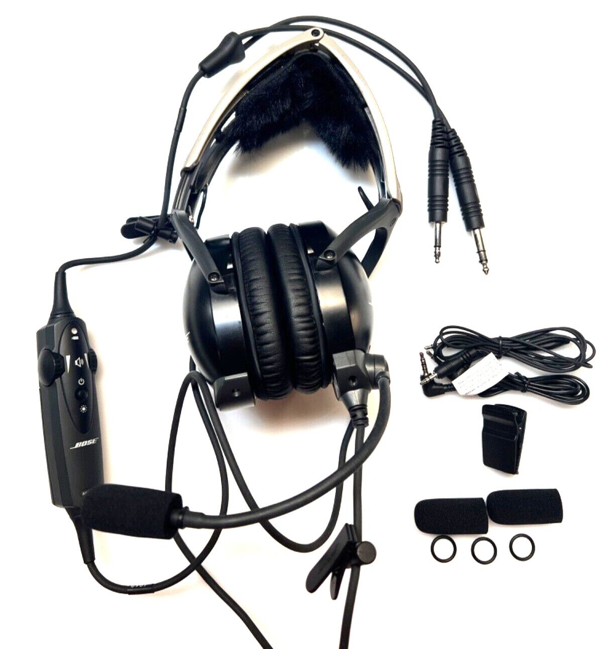 Bose X Aviation A10 Dual GA Plugs Headset AHX-32-01-used1