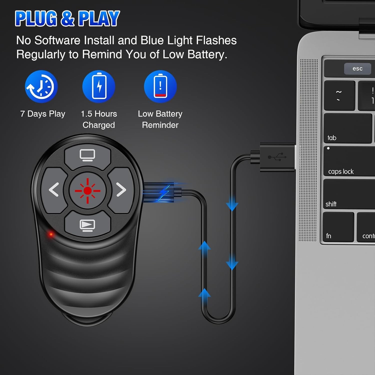 Wireless Presentation Clicker Remote for Slides