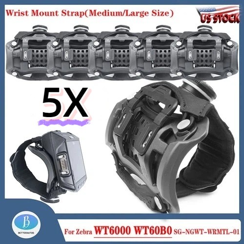 5PCS Wrist Mount Strap For Zebra WT6000 WT60B0 SG-NGWT-WRMTL-01 Medium/Large